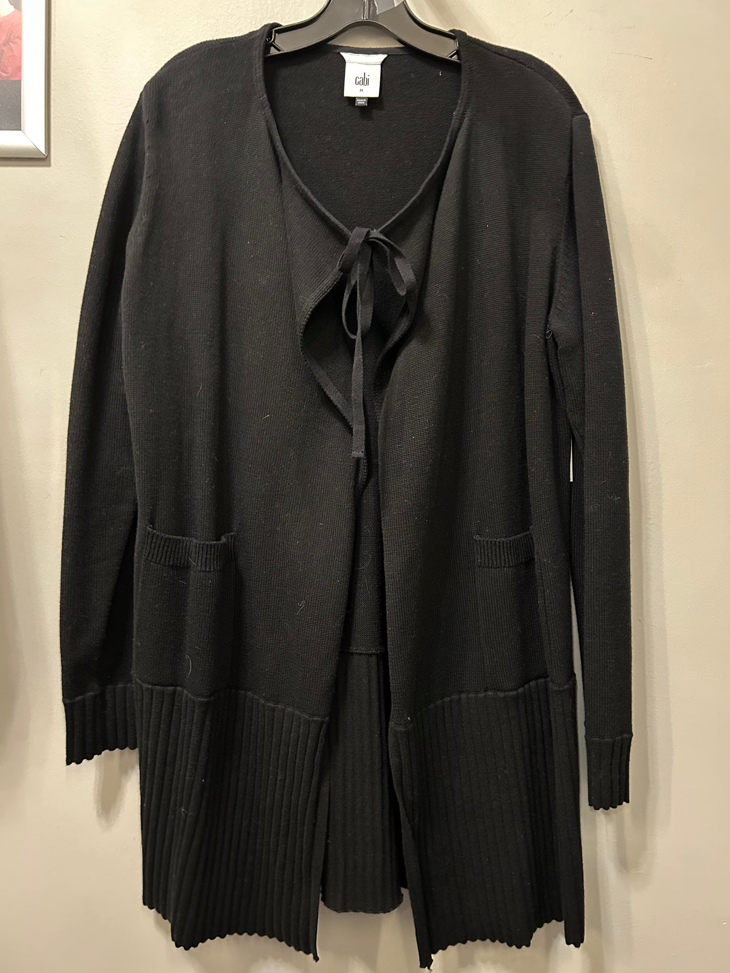 Sweater Cardigan By Cabi In Black, Size: M