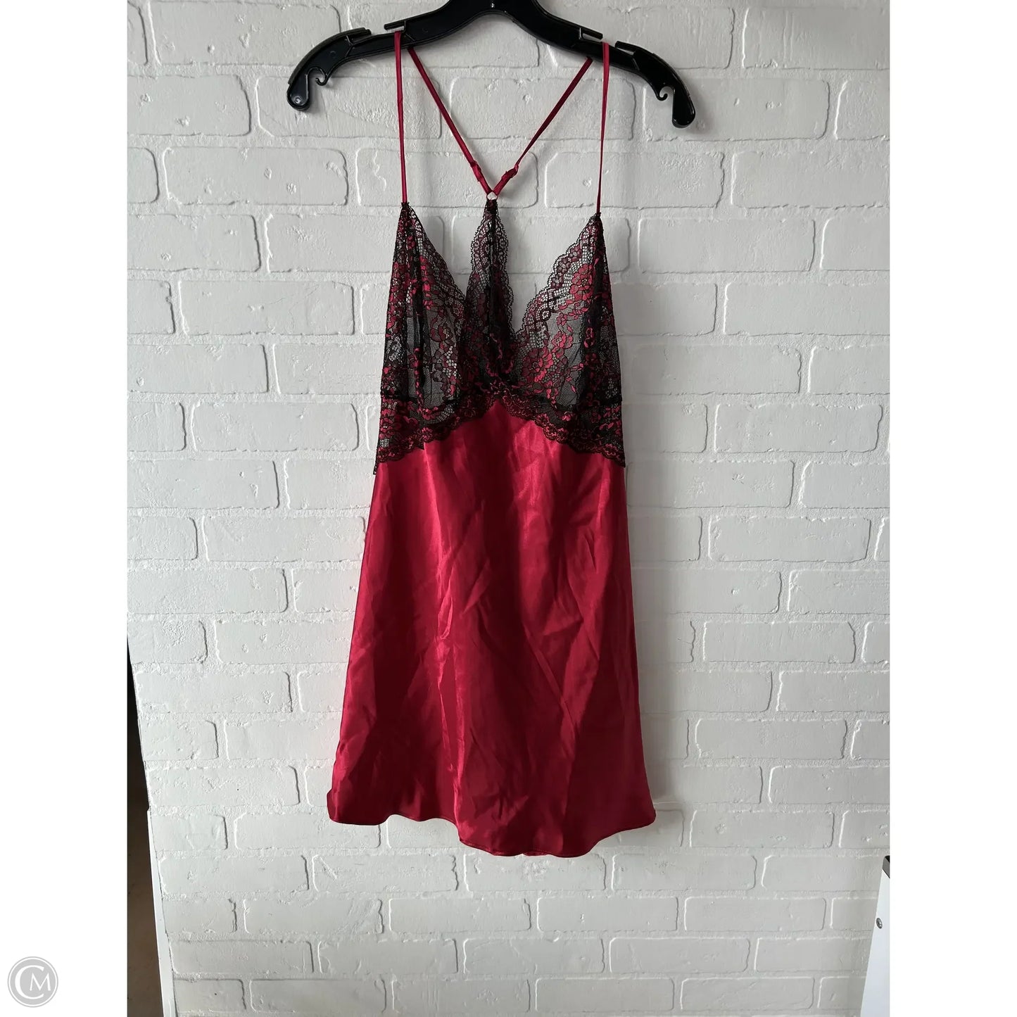 Nightgown By Joyspun In Black & Red, Size: Xl