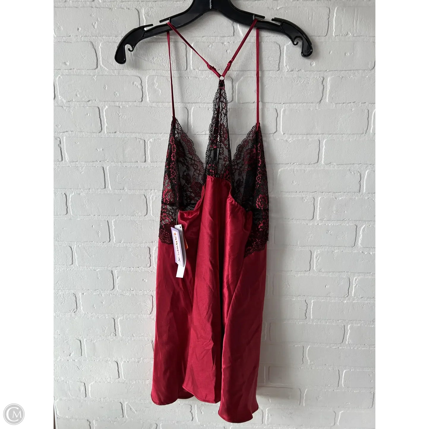 Nightgown By Joyspun In Black & Red, Size: Xl