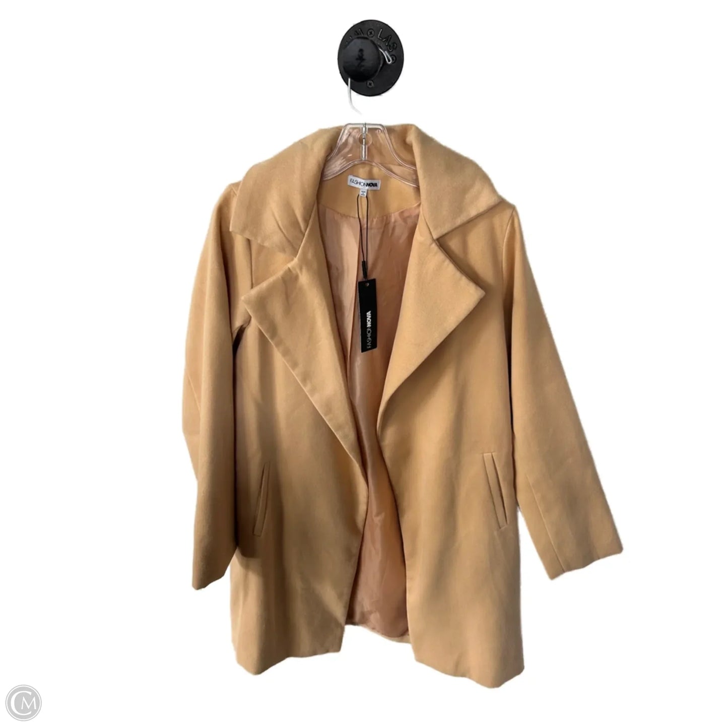 Coat Peacoat By Fashion Nova In Tan, Size: Xs