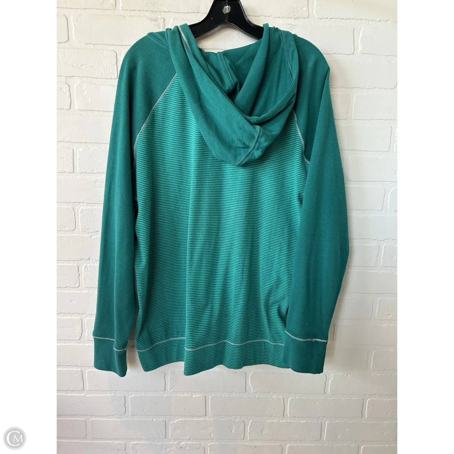 Sweatshirt Hoodie By Eddie Bauer In Green, Size: 2x