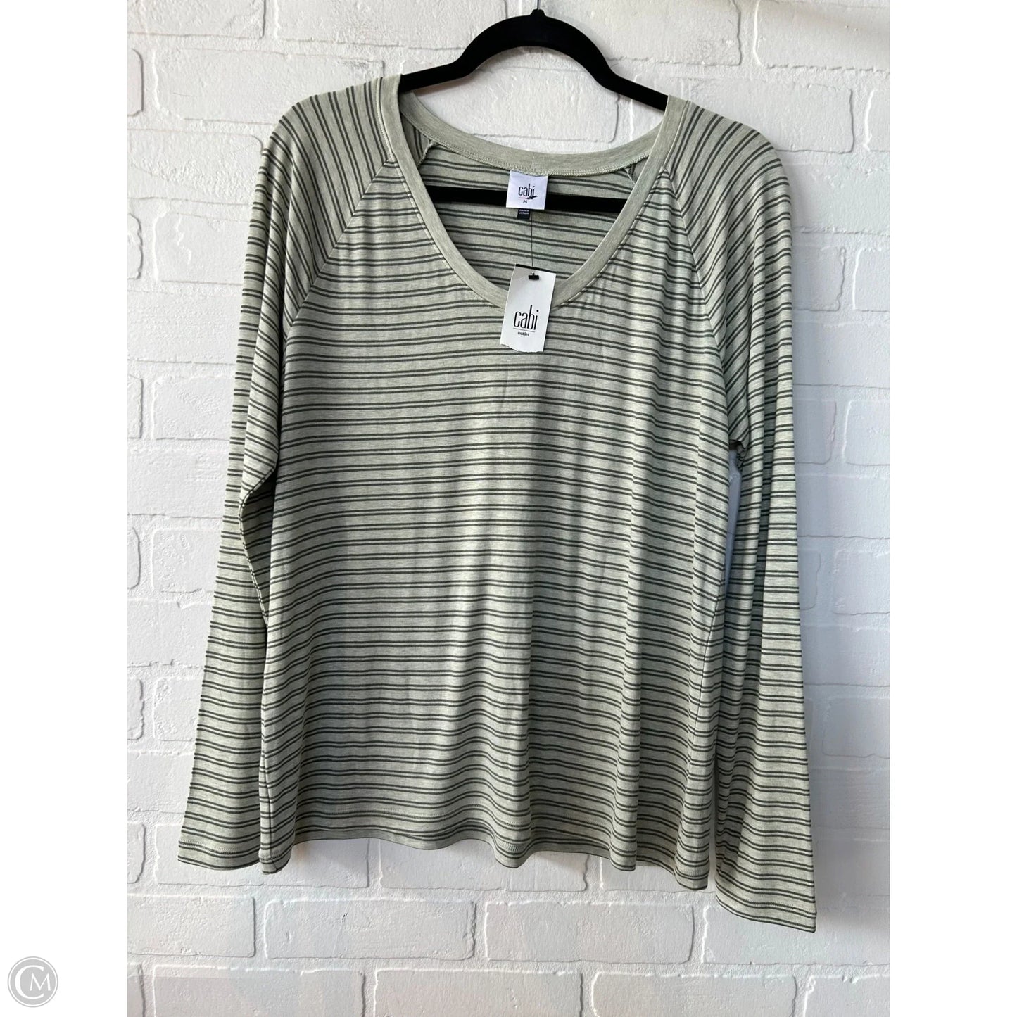 Top Long Sleeve By Cabi In Green, Size: M