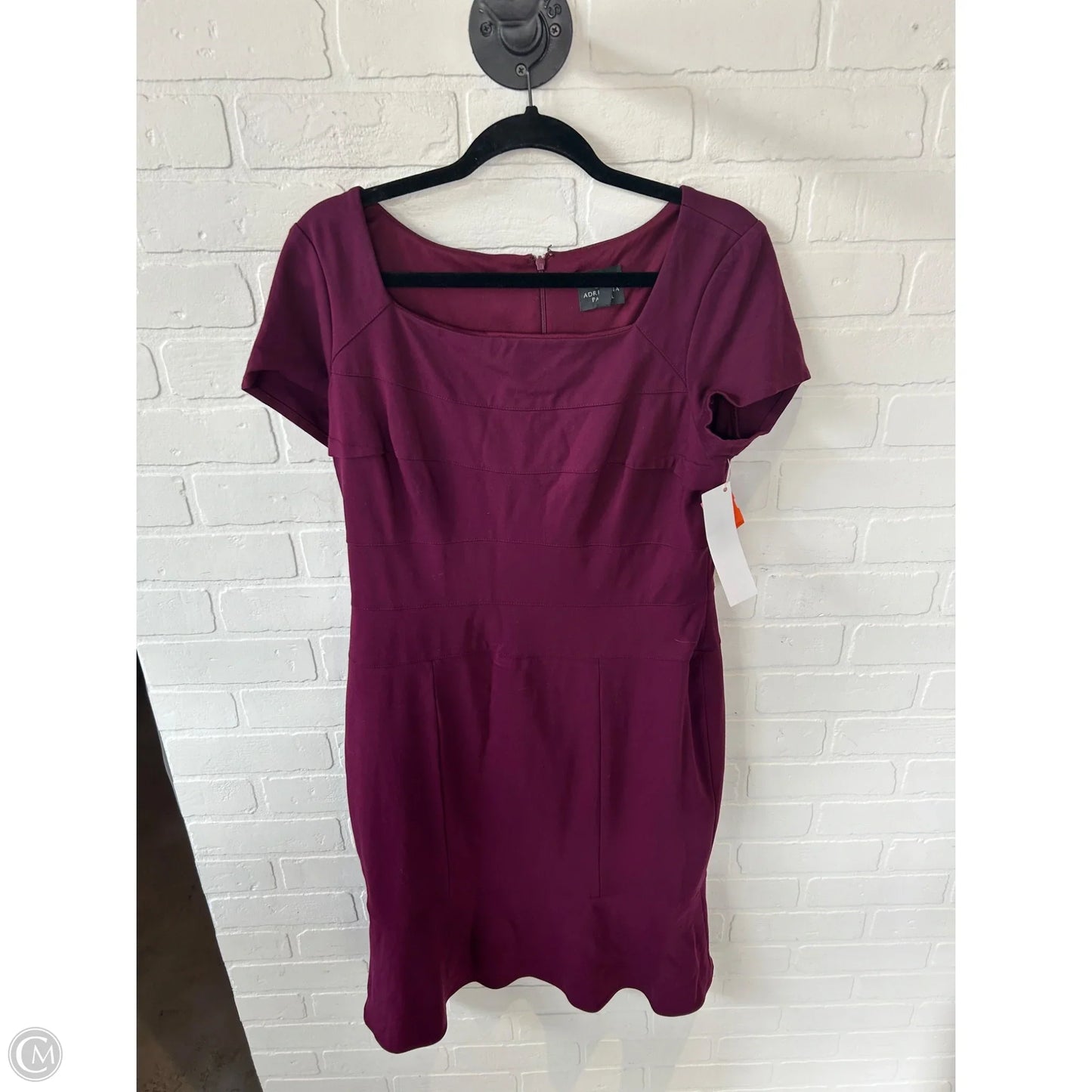 Dress Work By Adrianna Papell In Purple, Size: L