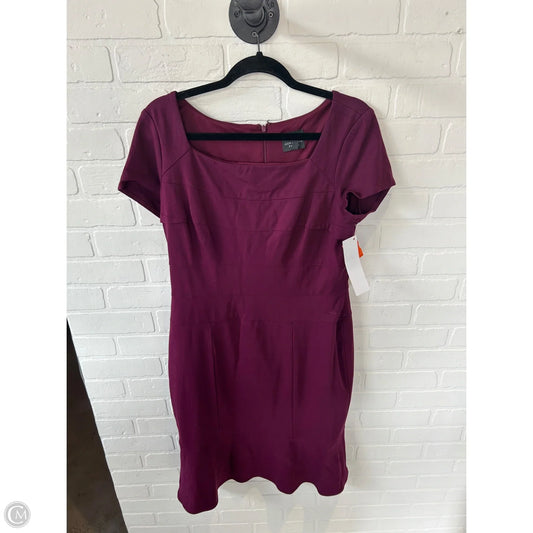 Dress Work By Adrianna Papell In Purple, Size: L