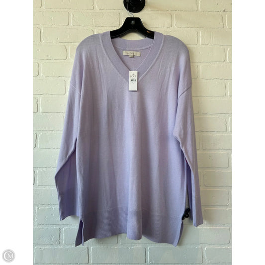 Sweater By Loft In Purple, Size: M