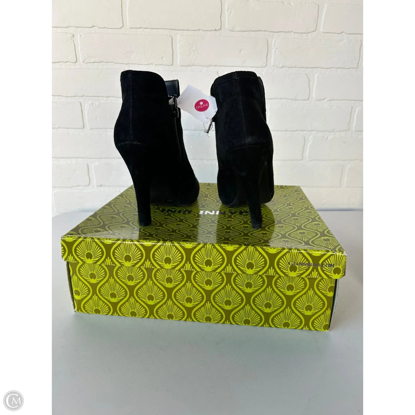 Boots Ankle Heels By Gianni Bini In Black, Size: 6