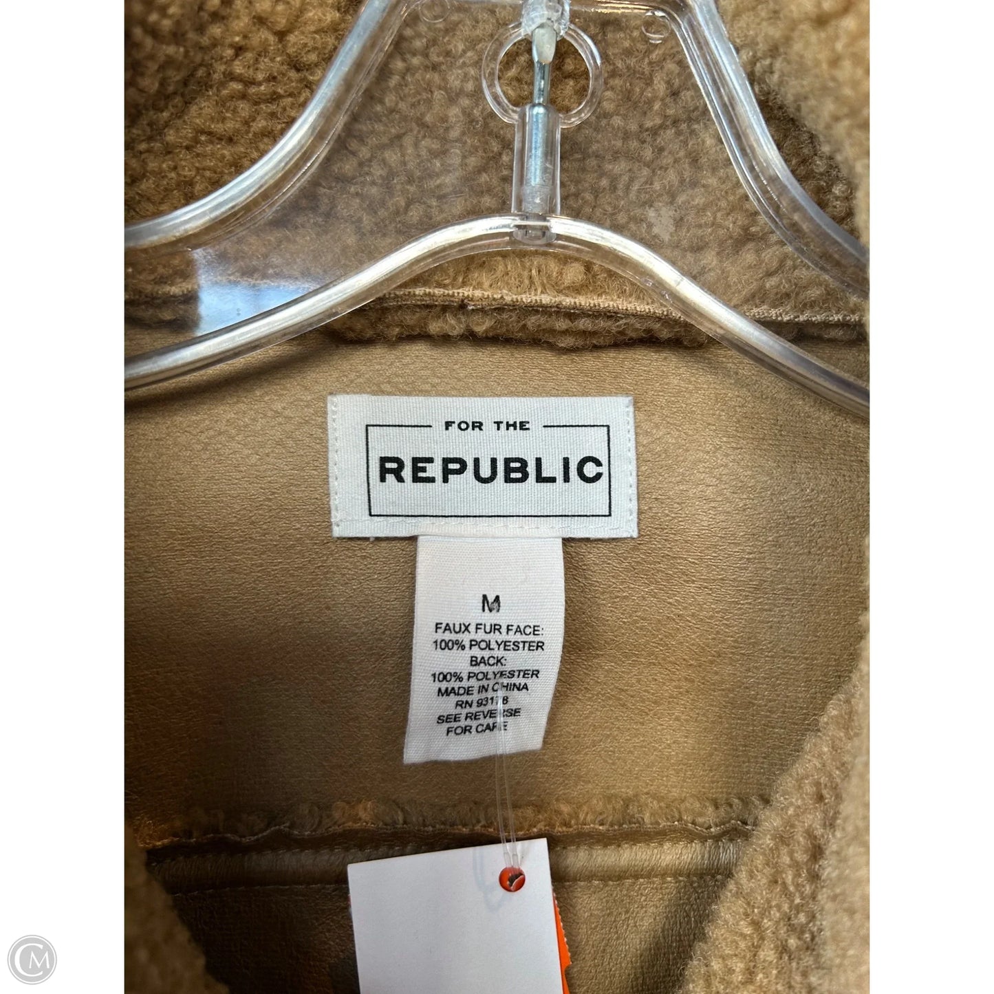 Jacket Faux Fur & Sherpa By For The Republic In Tan, Size: M