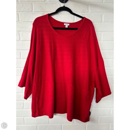 Sweater By Pure Jill In Red, Size: 2x