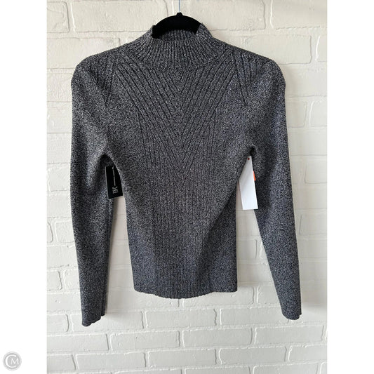 Sweater By Inc In Black & Silver, Size: S