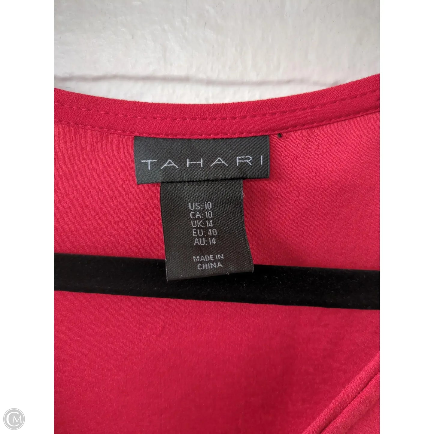 Dress Work By Tahari By Arthur Levine In Red, Size: M