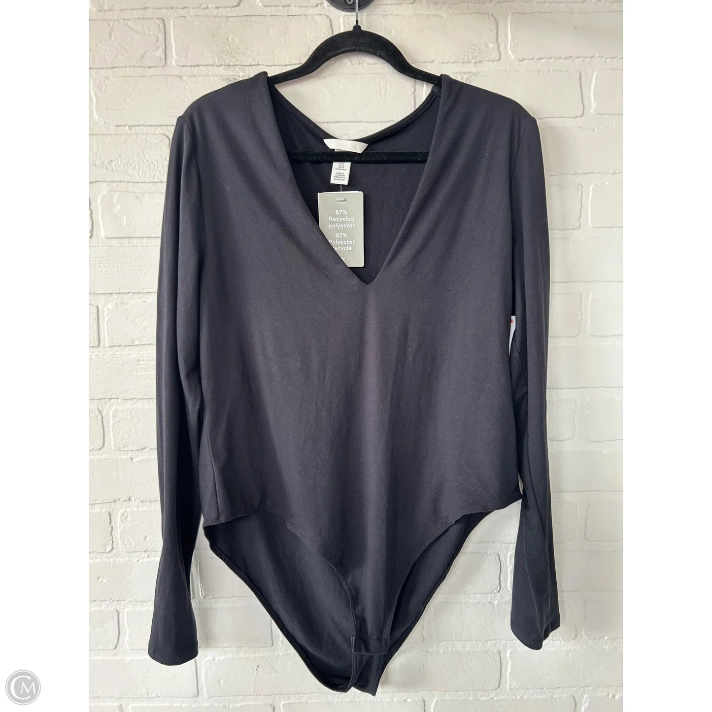Bodysuit By H&m In Black, Size: Xl