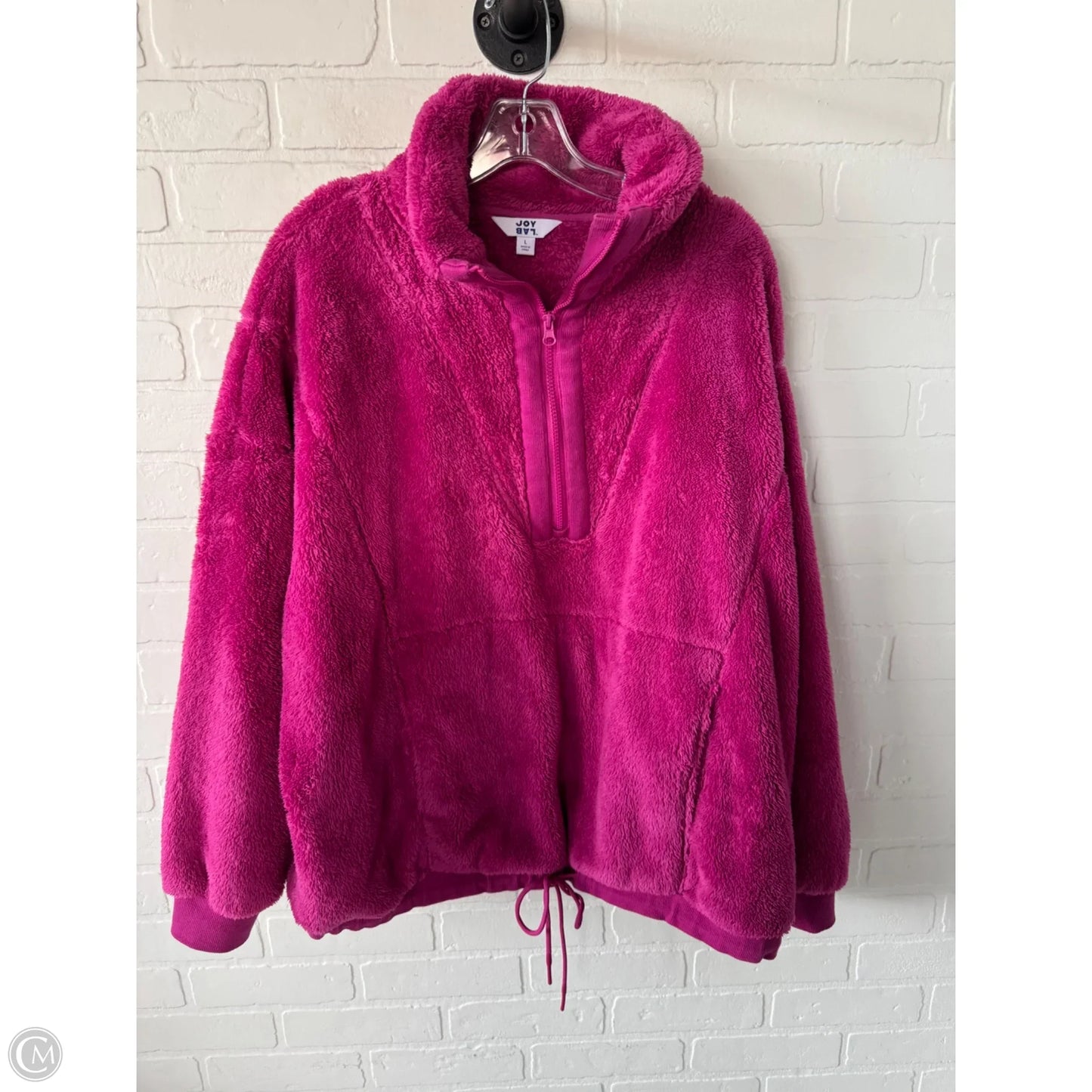 Jacket Fleece By Joy Lab In Pink, Size: L