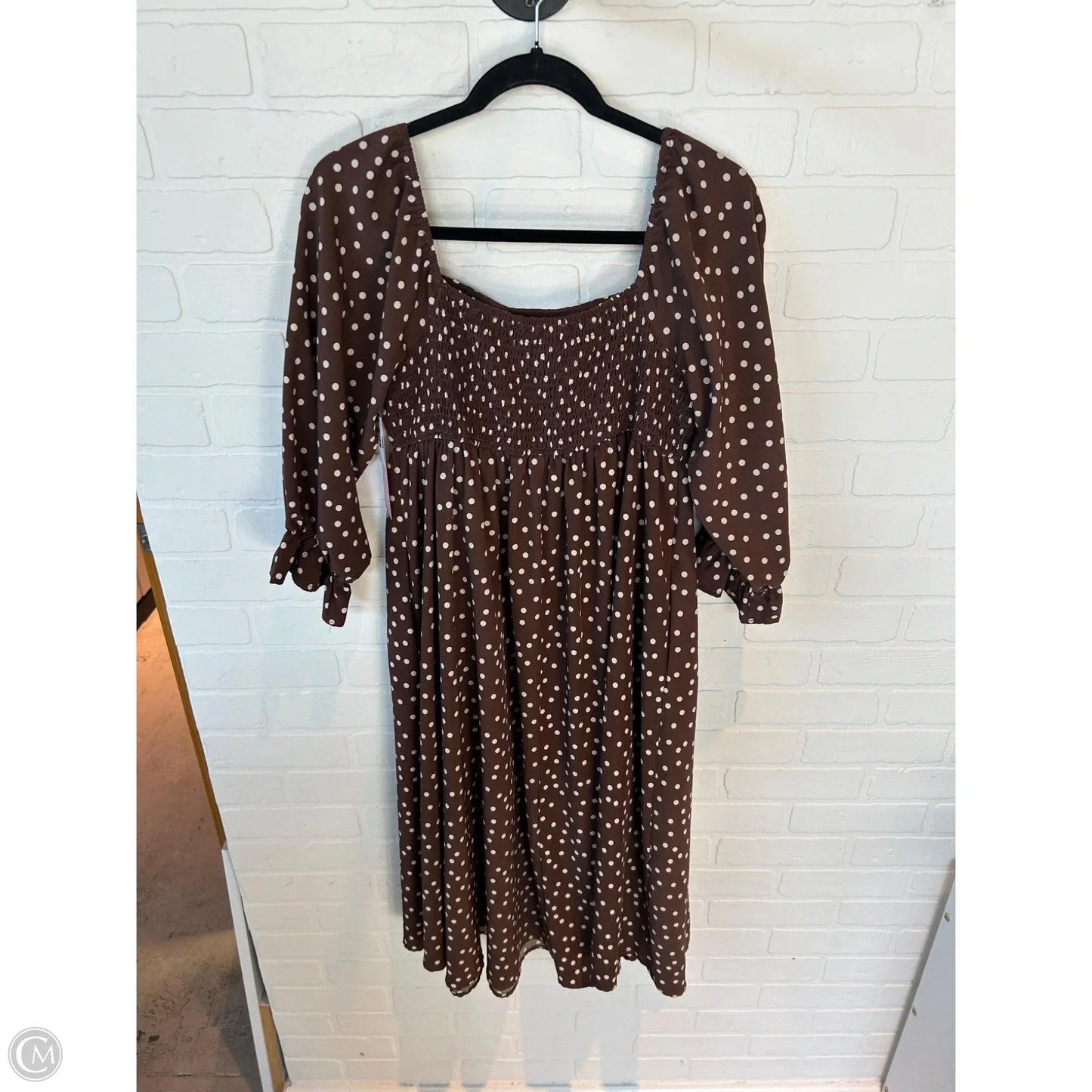 Dress Casual Maxi By Entro In Brown, Size: L