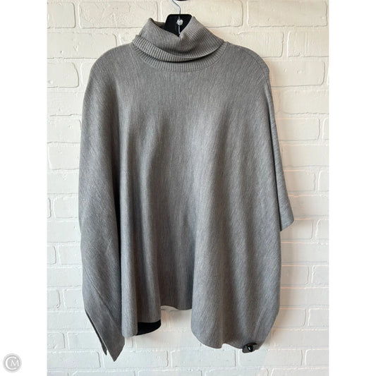 Poncho By Ann Taylor In Grey, Size: Xs