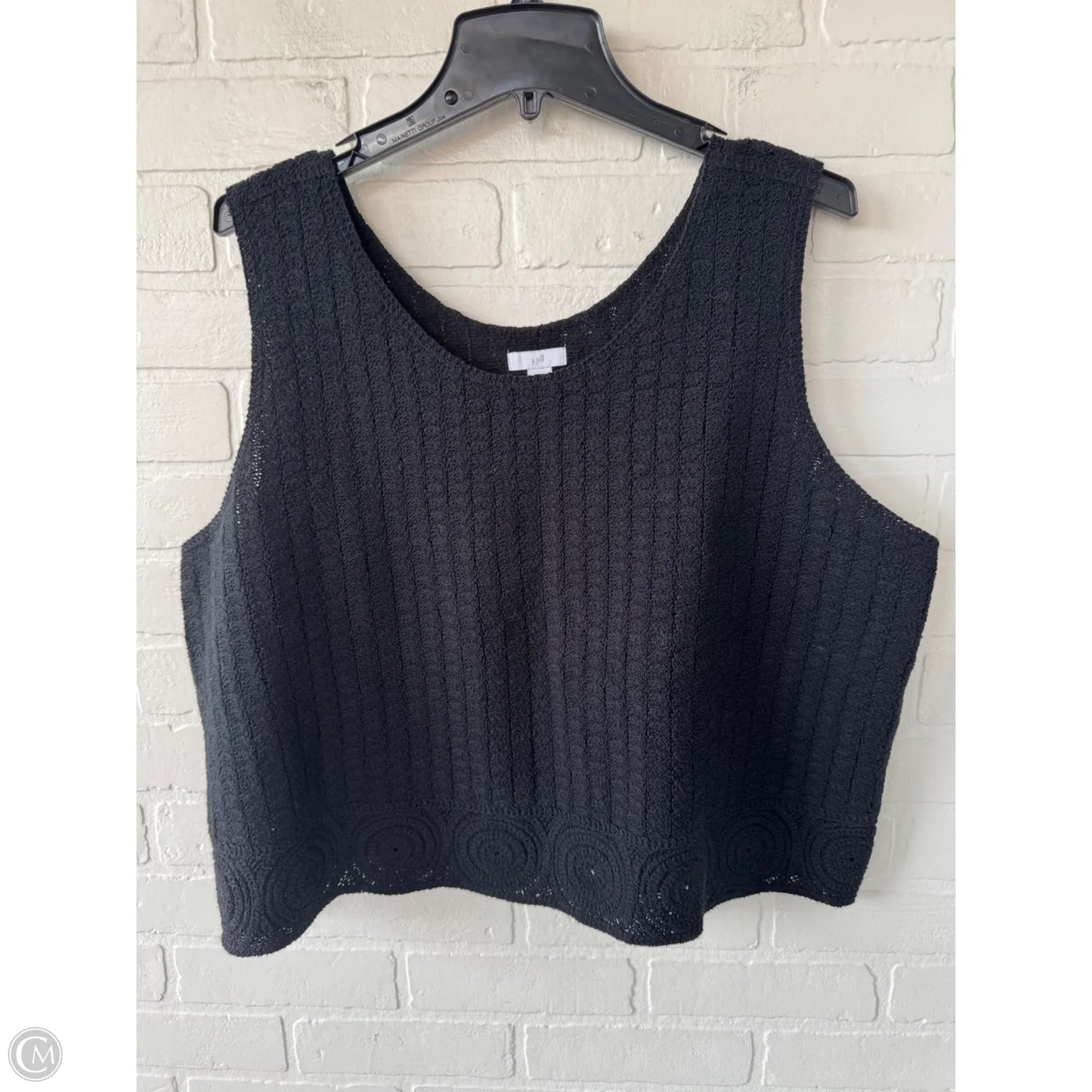 Top Sleeveless By J. Jill In Black, Size: 2x