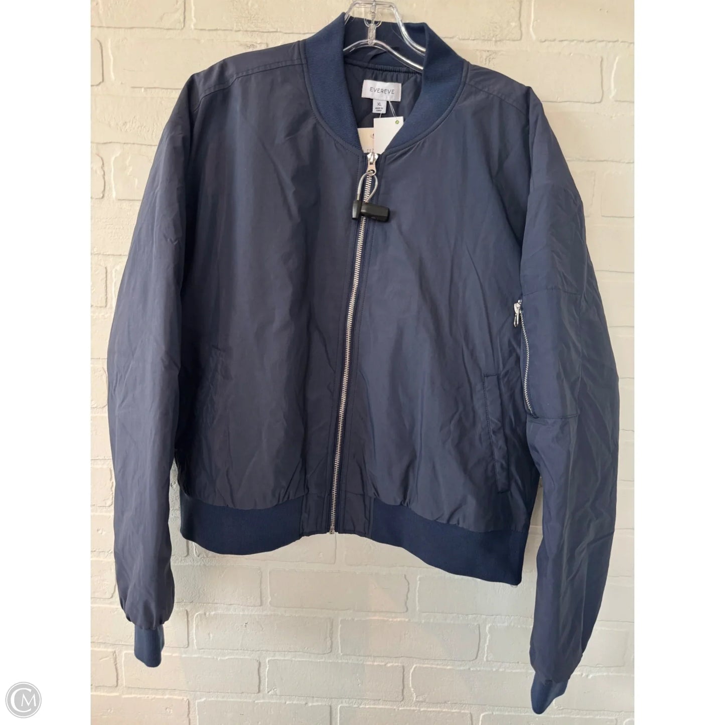 Jacket Puffer & Quilted By Evereve In Blue, Size: Xl