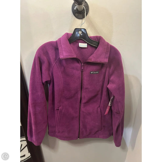 Jacket Fleece By Columbia In Purple, Size: M