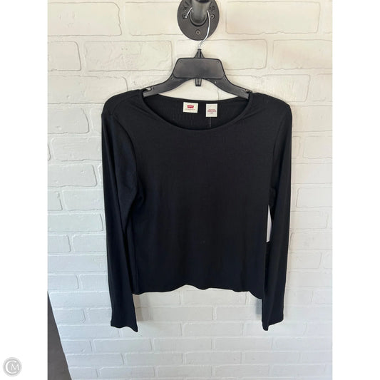 Top Long Sleeve Basic By Levis In Black, Size: L