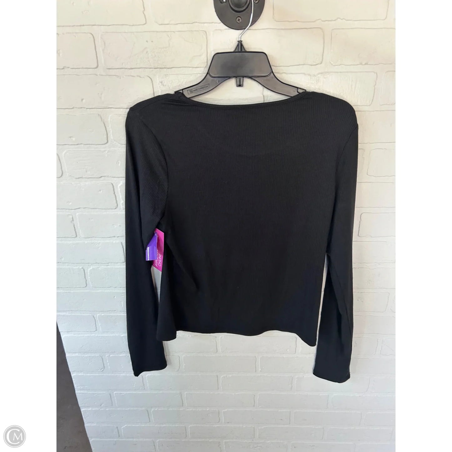 Top Long Sleeve Basic By Levis In Black, Size: L