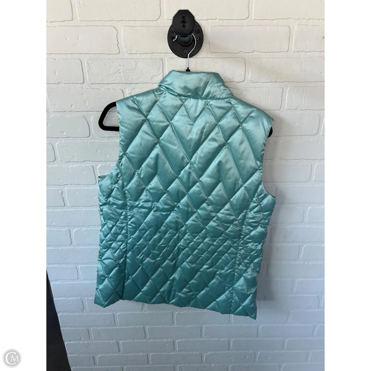 Vest Puffer & Quilted By Lands End In Blue, Size: M