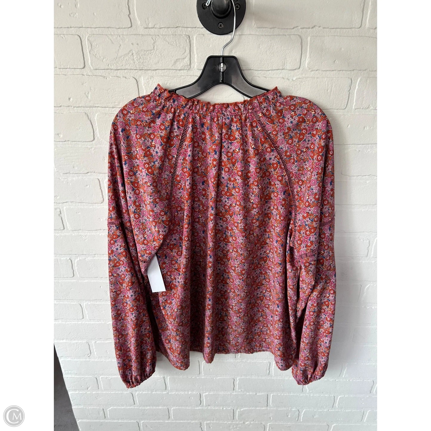 Top Long Sleeve By Sanctuary In Orange & Pink, Size: L