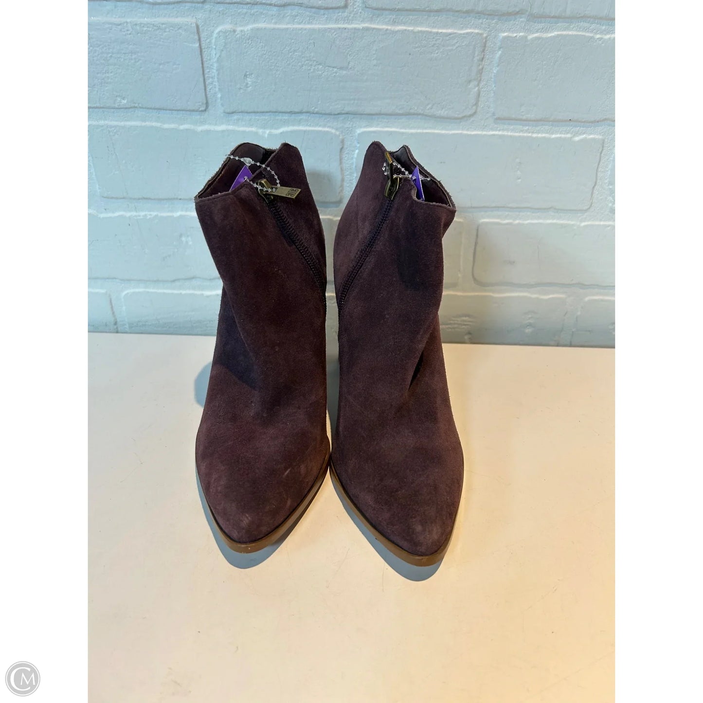 Boots Ankle Heels By Ivanka Trump In Purple, Size: 7