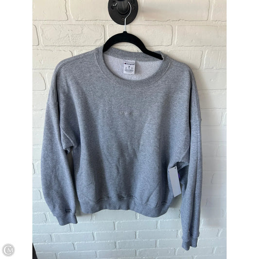 Sweatshirt Crewneck By Champion In Grey, Size: M