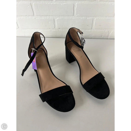 Sandals Heels Block By A New Day In Black, Size: 9