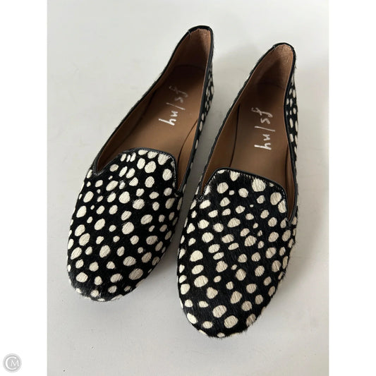 Shoes Flats By Franco Sarto In Black & Cream, Size: 8.5