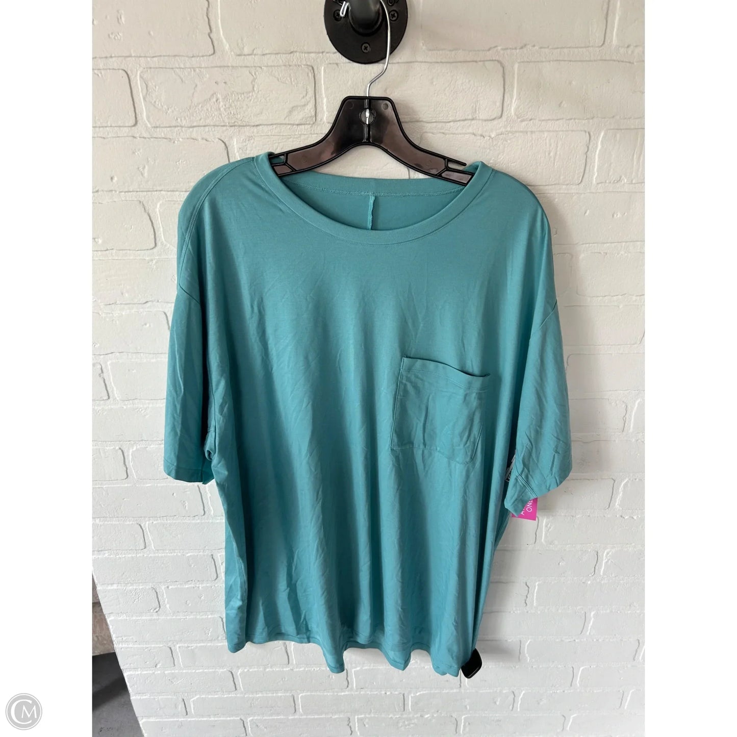 Athletic Top Short Sleeve By Lululemon In Blue, Size: L