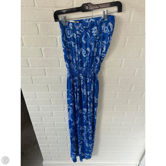 Jumpsuit Designer By Lilly Pulitzer In Blue & White, Size: Xxs