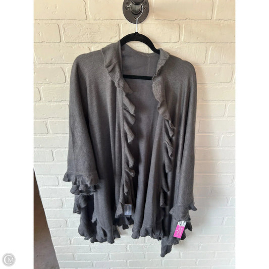Poncho By Clothes Mentor In Grey, Size: Osfm