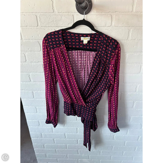 Top Long Sleeve By Maeve In Purple, Size: M