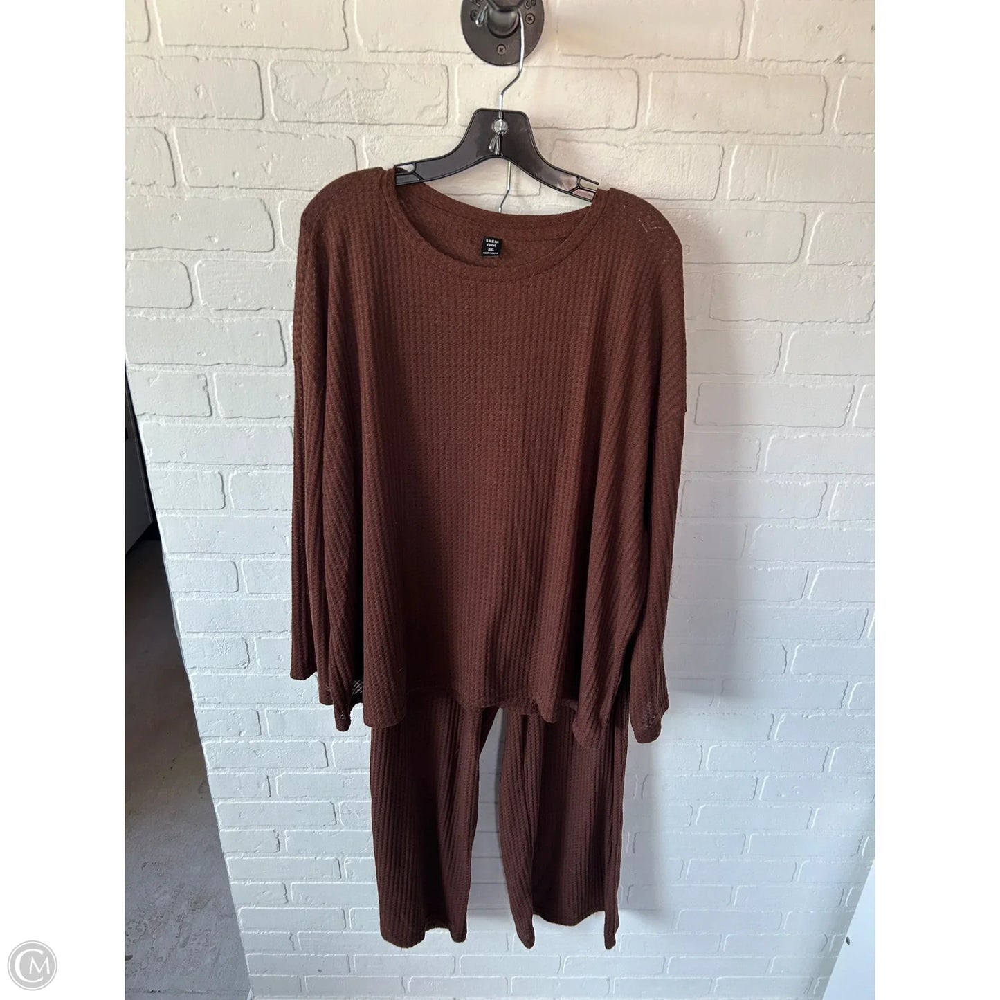 Lounge Set Pants By Shein In Brown, Size: 3x