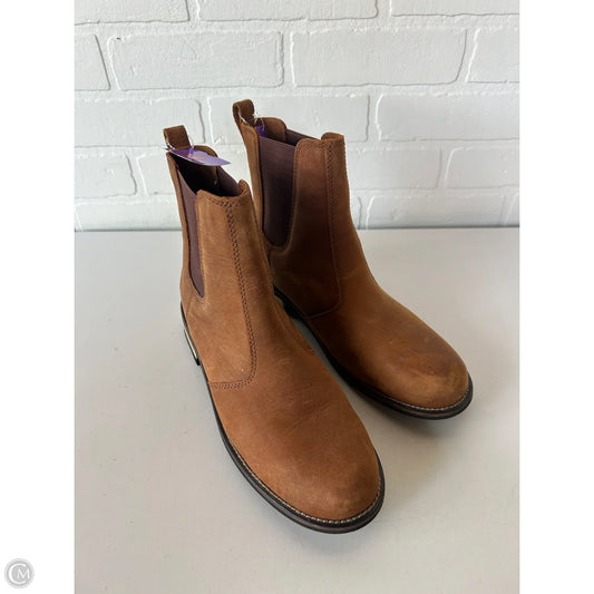 Boots Ankle Flats By Cmc In Brown, Size: 9