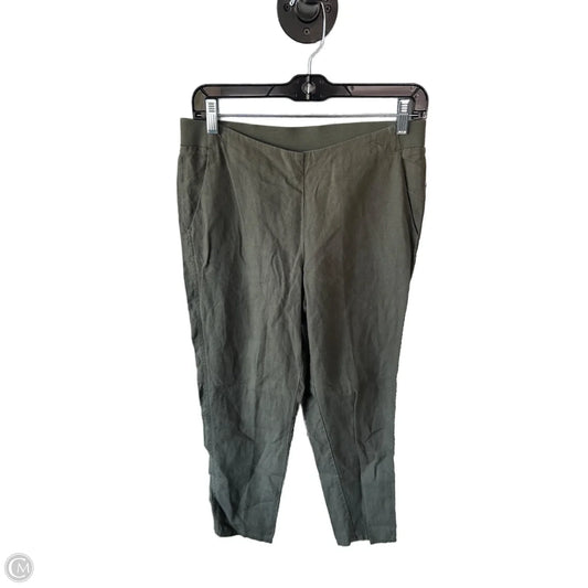 Pants Linen By J. Jill In Green, Size: 0