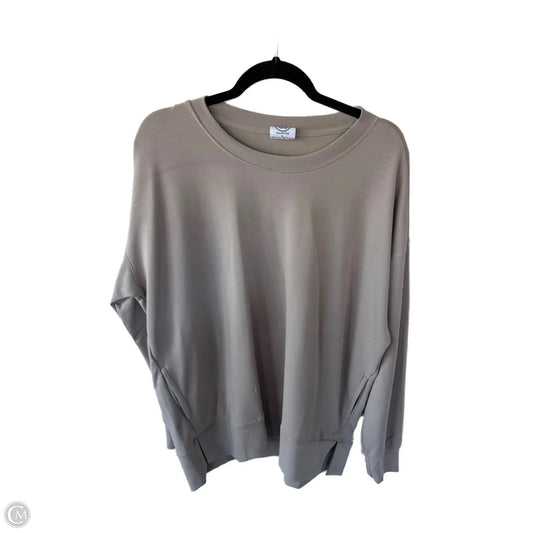 Sweatshirt Crewneck By Clothes Mentor In Tan, Size: Xl