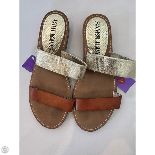 Sandals Flats By Sam And Libby In Tan, Size: 7.5