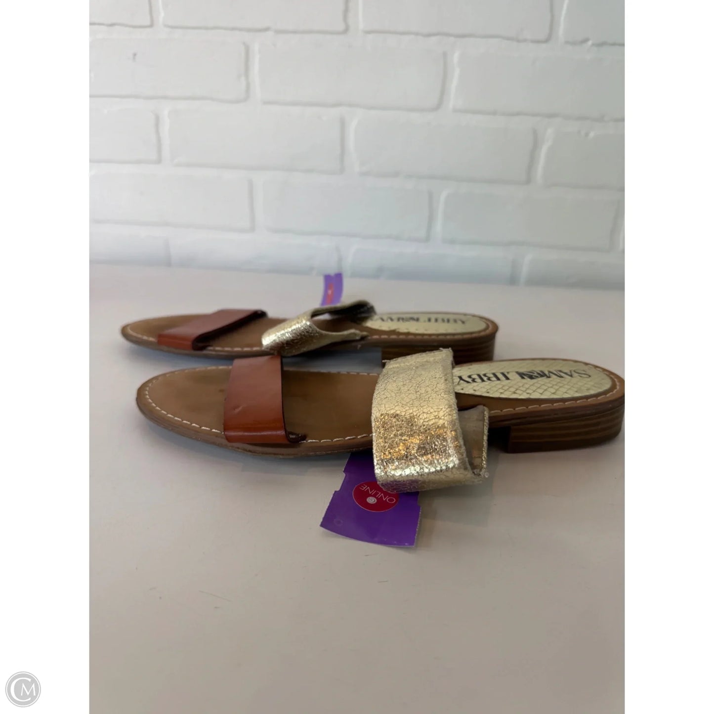 Sandals Flats By Sam And Libby In Tan, Size: 7.5