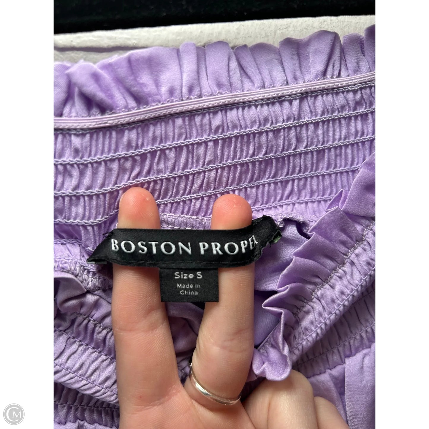 Dress Casual Short By Boston Proper In Purple, Size: S