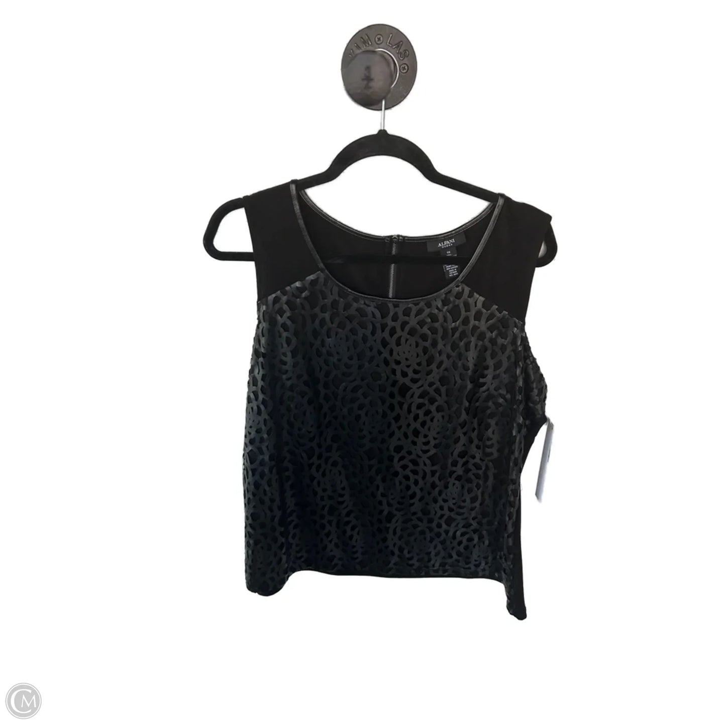 Top Sleeveless By Alfani In Black, Size: 1x