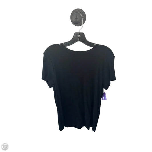 Top Short Sleeve Basic By A New Day In Black, Size: Xxl