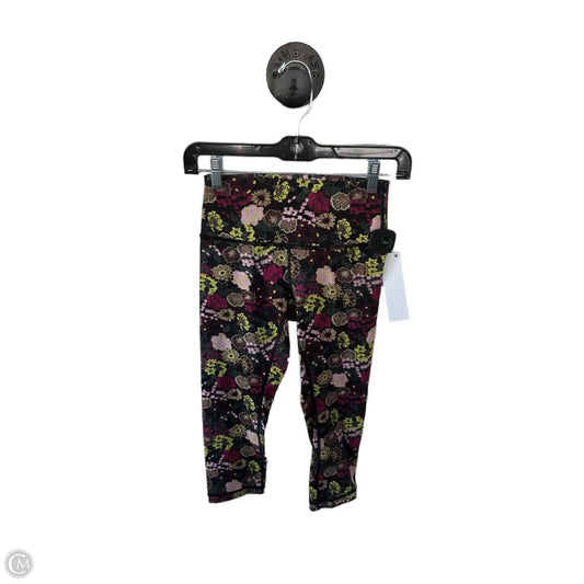 Athletic Leggings Capris By Lululemon In Black & Purple, Size: 4