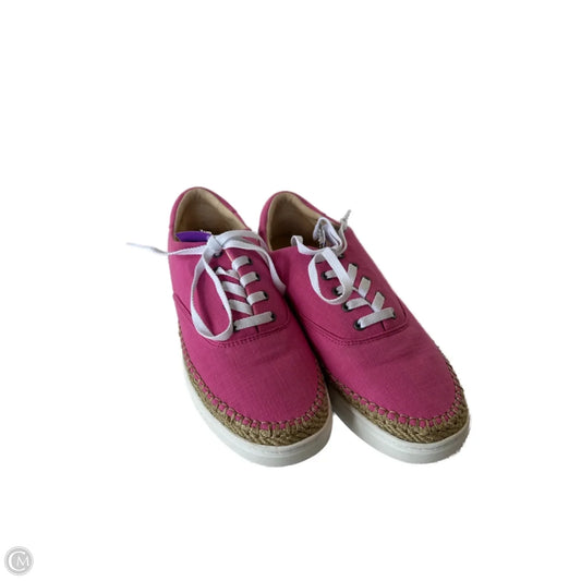 Shoes Designer By Ugg In Pink & White, Size: 11