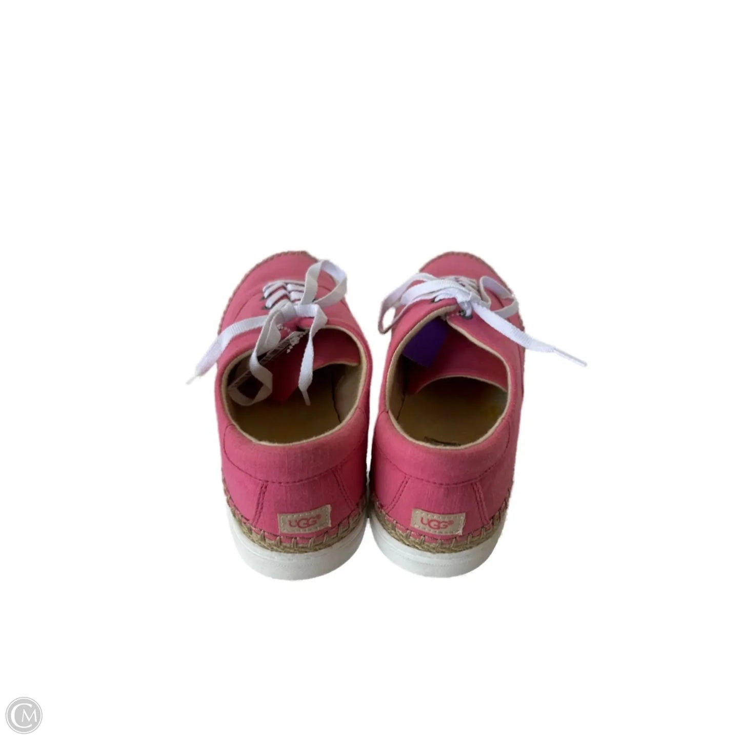 Shoes Designer By Ugg In Pink & White, Size: 11