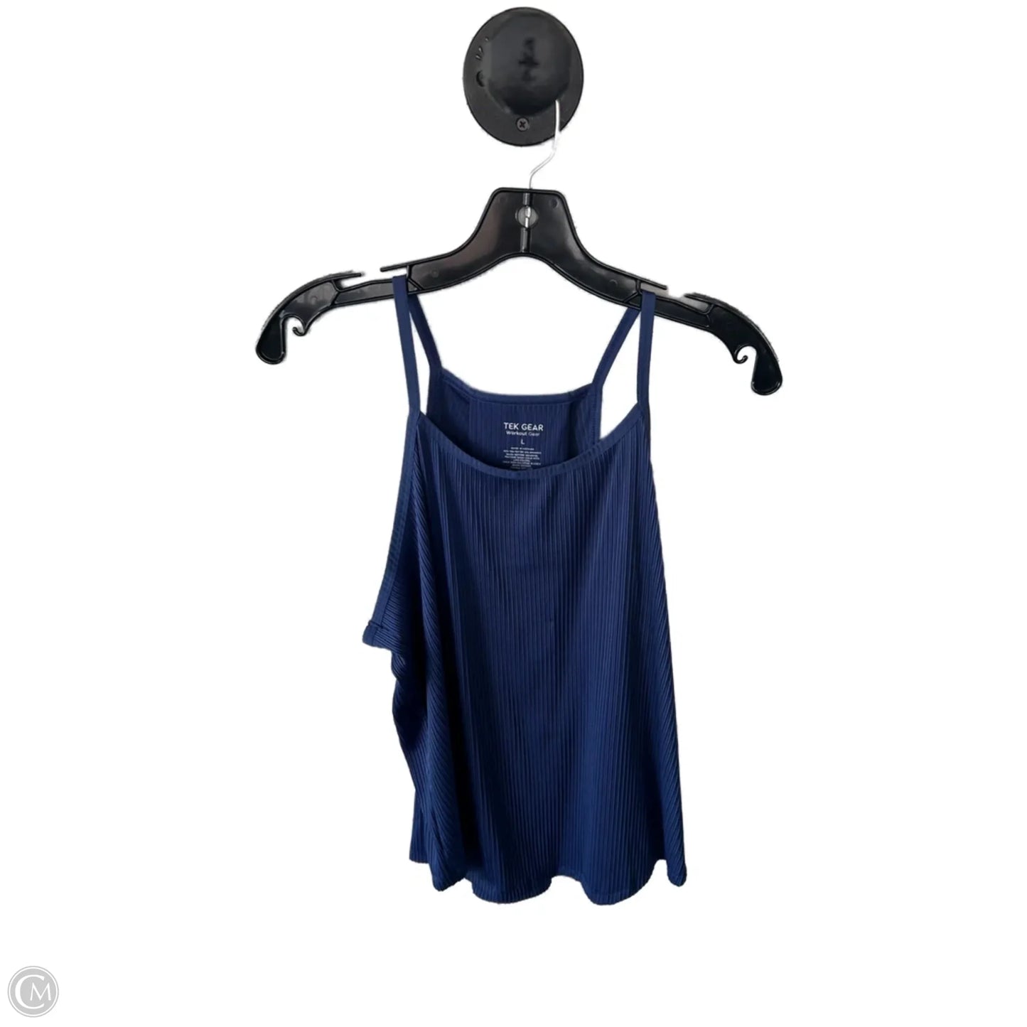 Athletic Tank Top By Tek Gear In Blue, Size: L