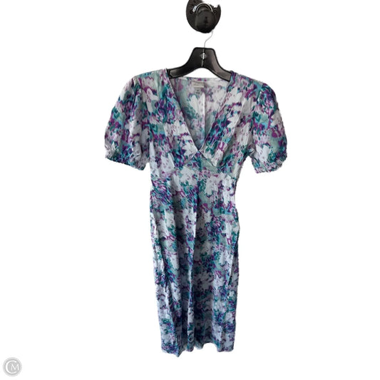 Dress Casual Midi By A New Day In Blue & Purple, Size: Xs