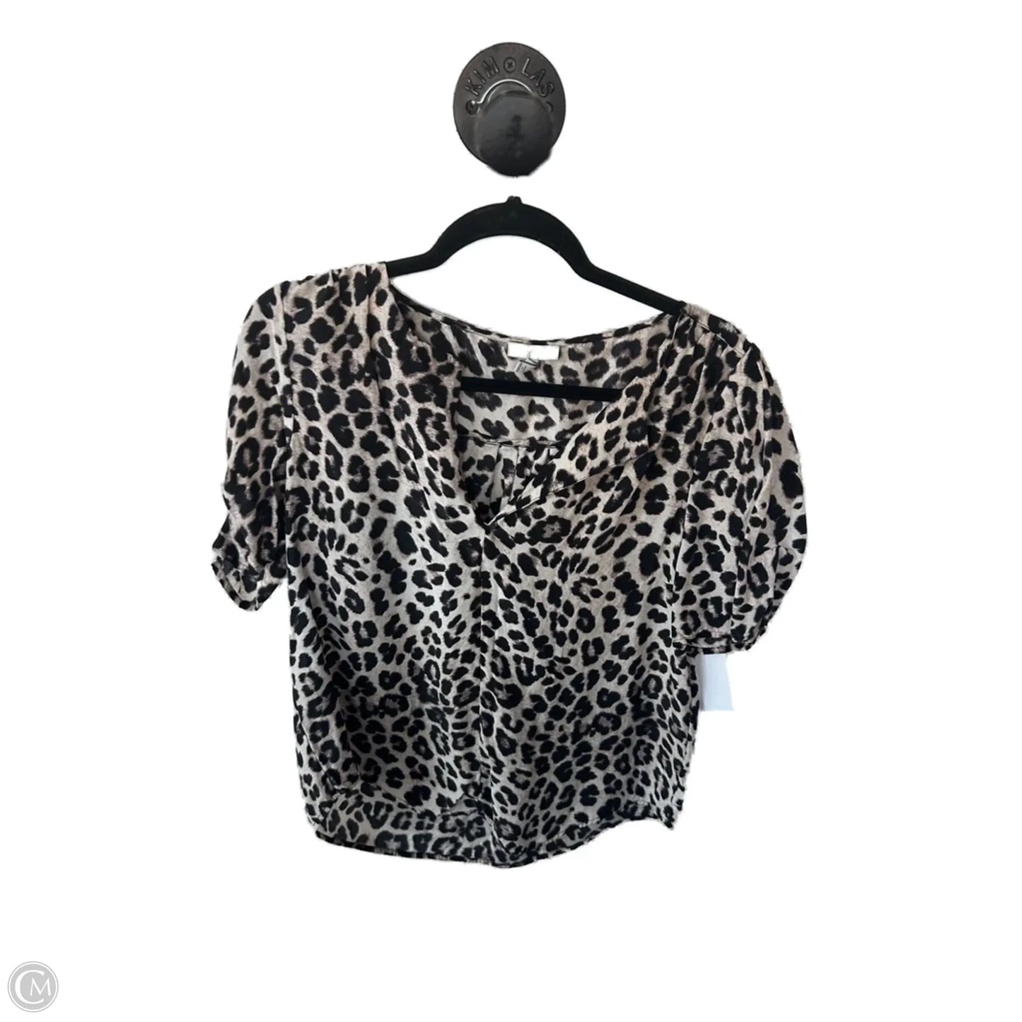Top Short Sleeve By Joie In Animal Print, Size: M