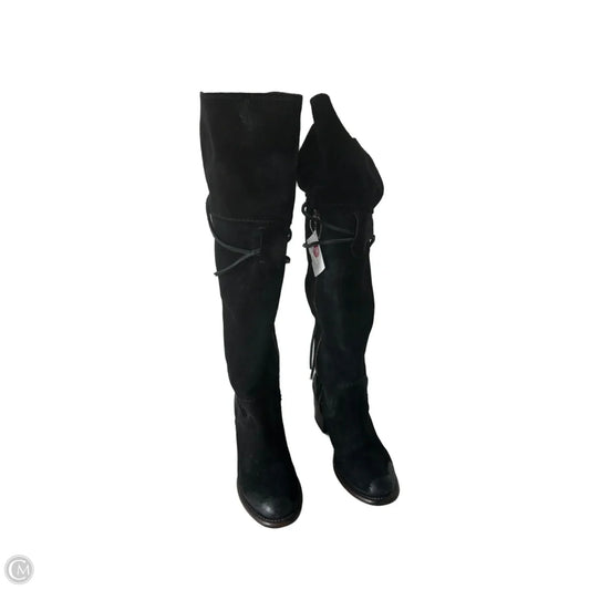 Boots Over-the-knee Heels By Freebird In Black, Size: 6