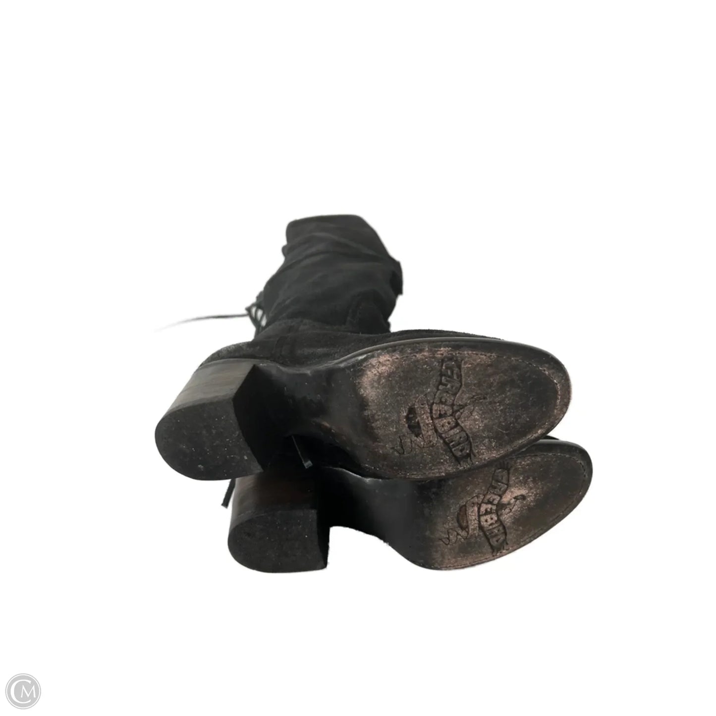 Boots Over-the-knee Heels By Freebird In Black, Size: 6